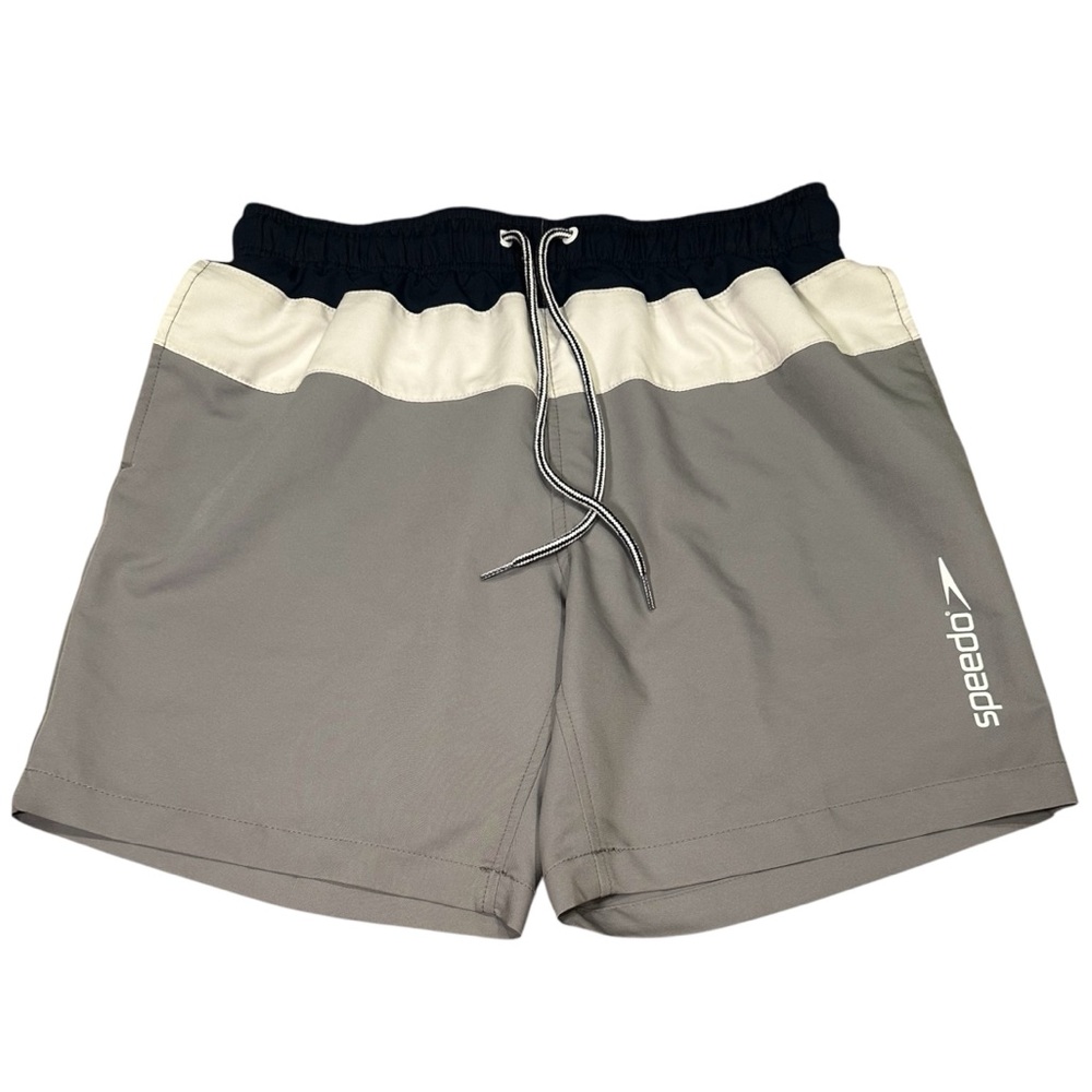 Speedo Men's Gray Swim Trunks Athletic Activewear Beach Summer Size M